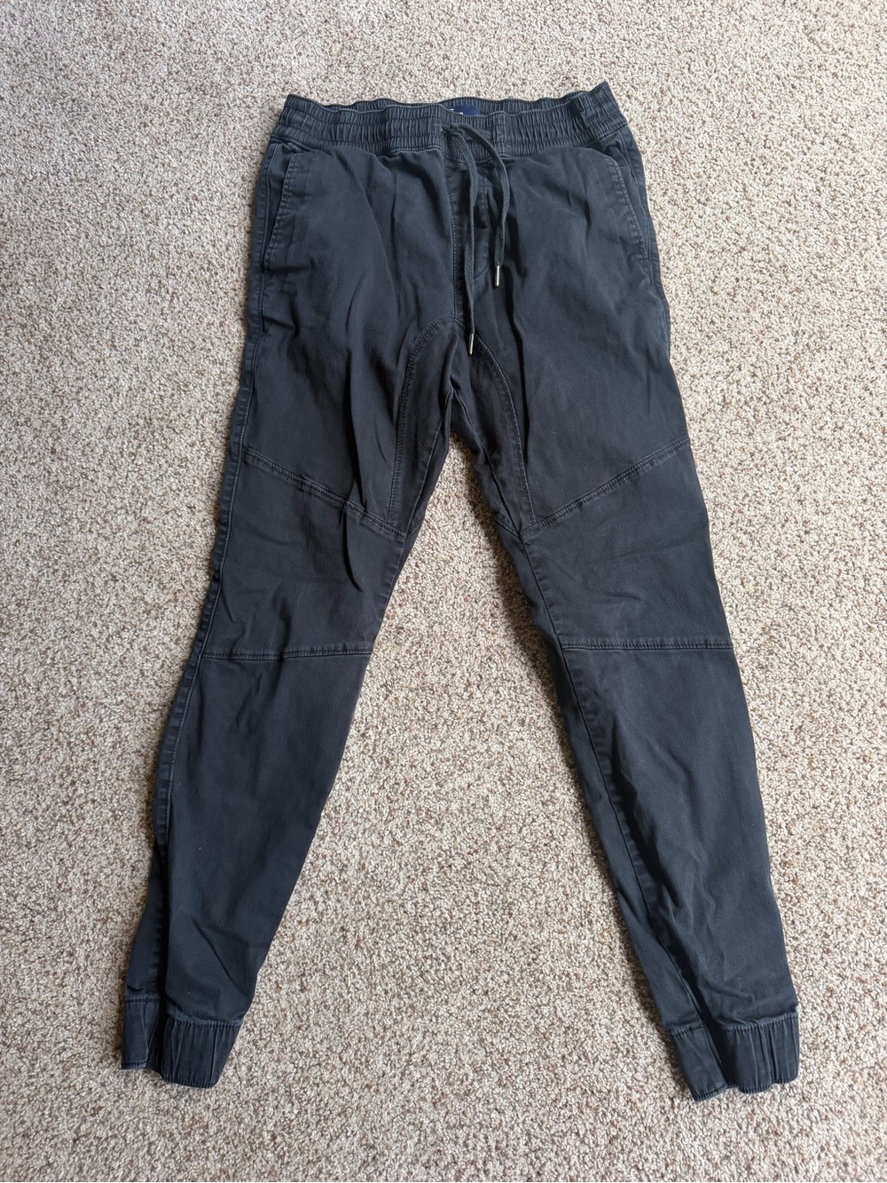 Hollister Men's Charcoal Black Jogger Pants